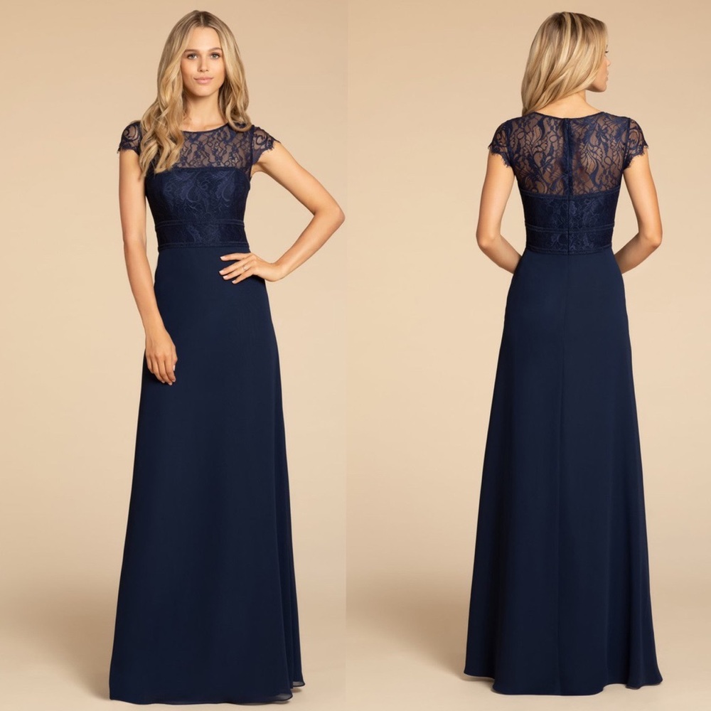 Navy/indigo  Bridesmaid Dress Style w917-m